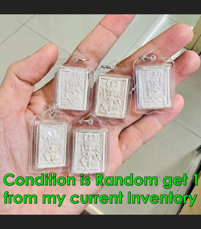 Somdej Buddha Over Phom 4Face Rich Fortune Doo Watsakae Be2522 Thai Amulet 17294